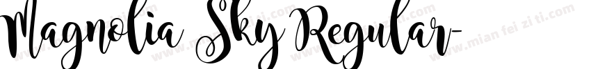 Magnolia Sky Regular字体转换